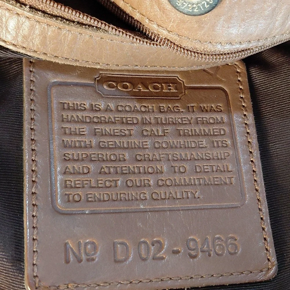 VINTAGE COACH LAST ONE BRAIDED FEEDSACK HOBO BAG - Picture 15 of 17